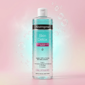 میسلار واتر Neutrogena Skin Detox یک پاک‌کننده مؤثر و ملایم برای استفاده روزانه است که با تکنولوژی Triple Micellar طراحی شده