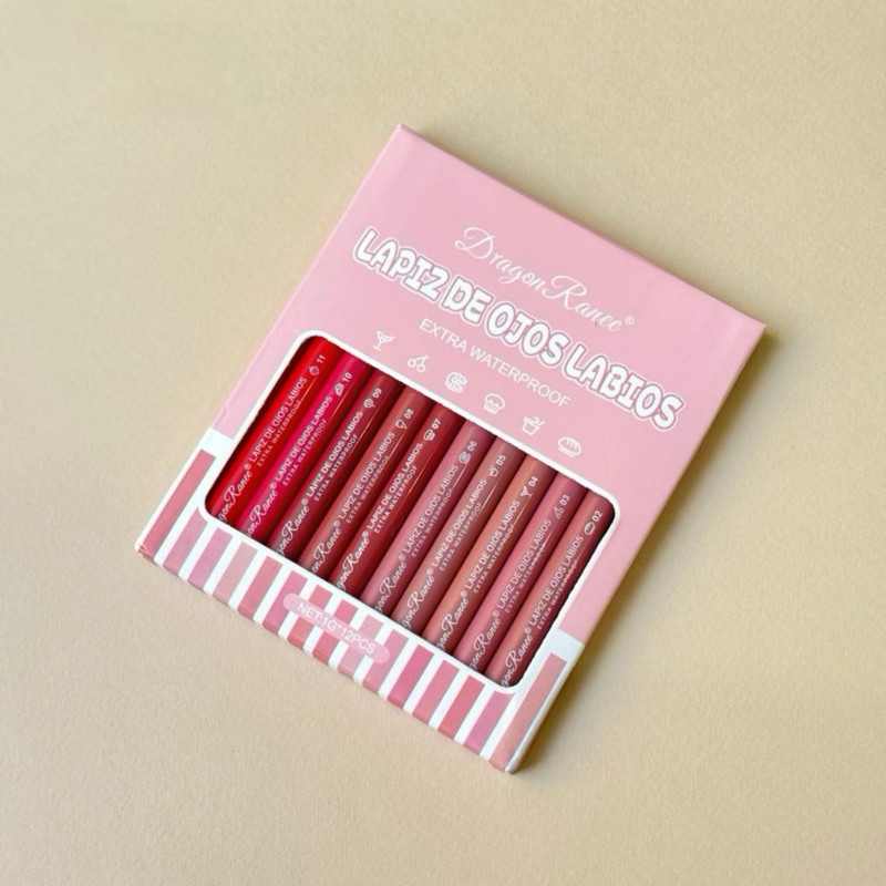 پک خط لب دراگون DRAGON Lip Liner Set پک خط لب دراگون DRAGON Lip Liner Set - Image 1